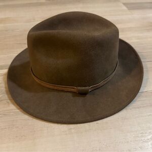 Classic and Timeless Brown Borsalino Fedora Hat Vintage Grand Prix Paris 1800